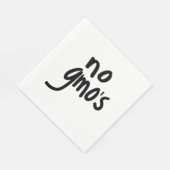 Heatthy Food Promotion Black文字用GMOなし スタンダードランチョンナプキン (角)