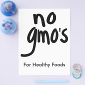 Heatthy Food Promotion WhiteのGMOなし チラシ (シングル)