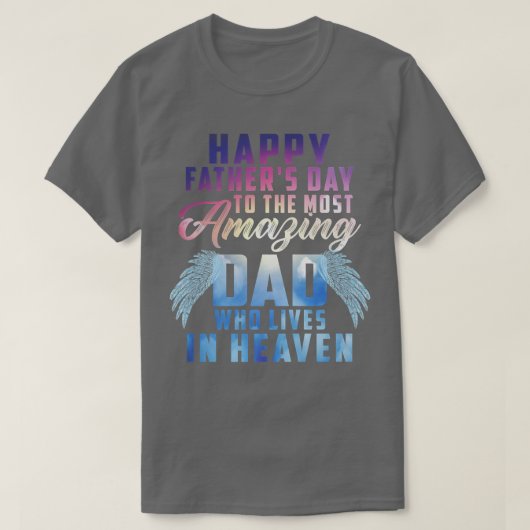 Heavで最も素晴らしいパパに幸せな父の日 Tシャツ (デザイン正面)