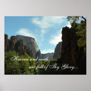 Heaven and earth are full of Thy Glory ポスター