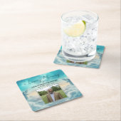 Heaven Angels Celebration Of Life Photo  スクエアペーパーコースター (インサイチュ)