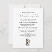 Heaven Angels Celebration Of Life Photo  招待状 (裏面)