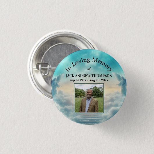 Heaven Angels Celebration Of Life Photo  缶バッジ (正面&裏面)