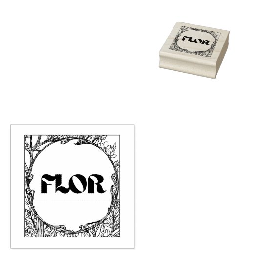 Heaven Botanical Florist Stamp ラバースタンプ (押印)