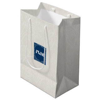 Heaven Ivory Florist Gift Bag ミディアムペーパーバッグ