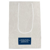 Heaven Ivory Florist Gift Bag ミディアムペーパーバッグ (裏面)