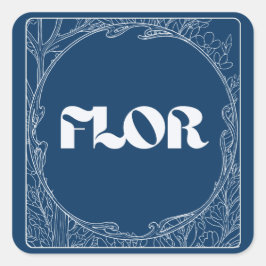 Heaven Nocturne Florist Logo Sticker スクエアシール