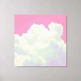 Heaven - Pink Clouds - Stretched Canvas Print キャンバスプリント