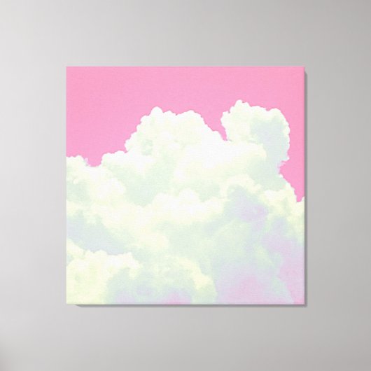 Heaven - Pink Clouds - Stretched Canvas Print キャンバスプリント (正面)