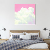 Heaven - Pink Clouds - Stretched Canvas Print キャンバスプリント (インサイチュ (寝室))