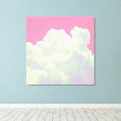 Heaven - Pink Clouds - Stretched Canvas Print キャンバスプリント (インサイチュ (ウッドフロア))