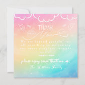 Heaven Rainbow baby Labor  Delivery NICU Hospital  サンキューカード (正面)