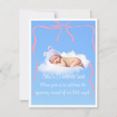 Heaven Sent Baby Shower Digital Download Invite 招待状 (正面)