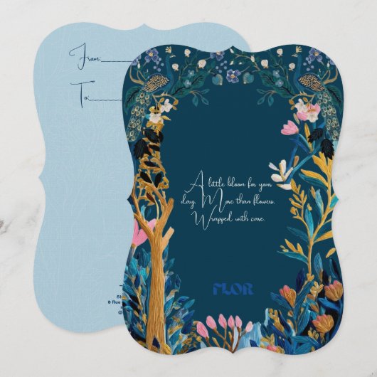 Heaven Signature Florist Message Card 招待状 (正面/裏面)