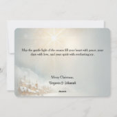 Heavenly Angel Christmas Card - Flat Holiday Card シーズンカード (裏面)
