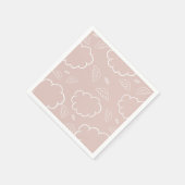  Heavenly Angel Halo Cloud  Pink  Napkins スタンダードカクテルナプキン (角)