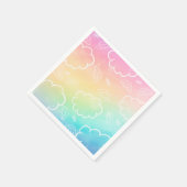 Heavenly Angel Halo Cloud Rainbow Napkins スタンダードカクテルナプキン (角)