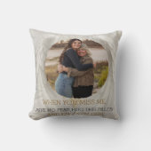 Heavenly Angel Memorial Pillow with Family Photo クッション (正面)