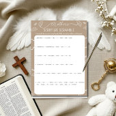 Heavenly Beige Mother's Scripture Scramble Game 招待状