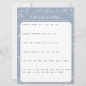 Heavenly Blue Mother's Scripture Scramble Game 招待状 (正面)