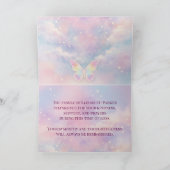 Heavenly Butterfly Memorial Thank You Card サンキューカード (内部)