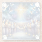 Heavenly Choir Under Star of Bethlehem ガラスコースター (裏面)