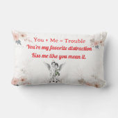 Heavenly Duo Cherubs – Kawaii Angel  Throw Pillow ランバークッション (裏面)