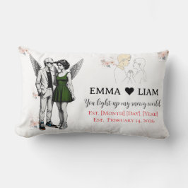 Heavenly Duo Cherubs – Kawaii Angel  Throw Pillow ランバークッション