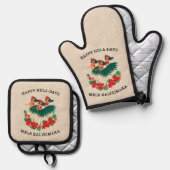 Heavenly Hula Holiday Hawaiian Hula Girls 鍋つかみ&鍋敷きセット (正面/裏面)