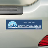 Heavenly Mountain California mount ski resort バンパーステッカー (車上)