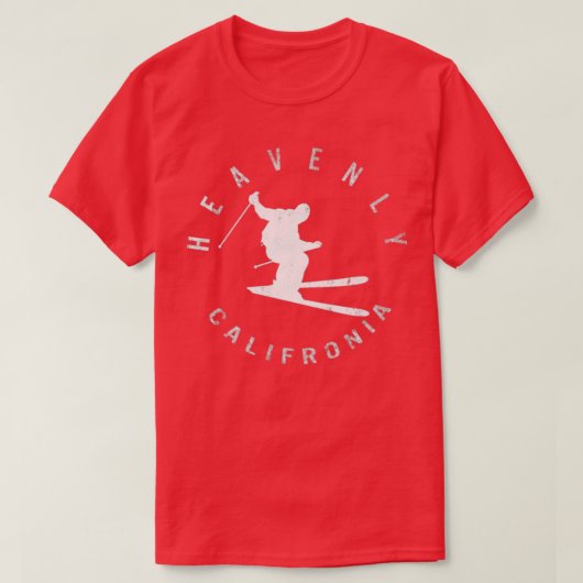 Heavenly Mountain Ski Resort Skiing Gift Tシャツ (デザイン正面)