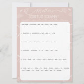 Heavenly Pink Mother's Scripture Scramble Game 招待状 (正面)