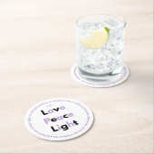 Heavenly prayer Posavasos ラウンドペーパーコースター (インサイチュ)