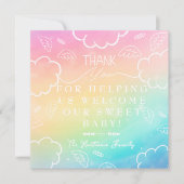 Heavenly Rainbow  Labor & Delivery NICU Hospital   サンキューカード (正面)