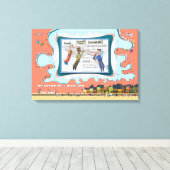 Heavenly Reds | Absurd Wordplay Humor 24x16 キャンバスプリント (インサイチュ (ウッドフロア))