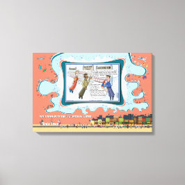 Heavenly Reds | Absurd Wordplay Humor 24x16 キャンバスプリント