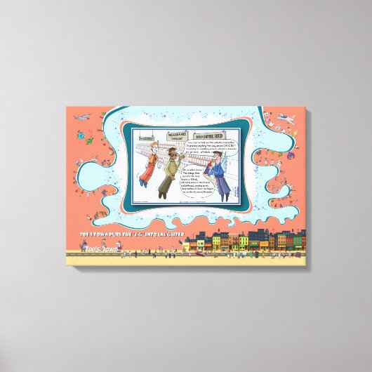 Heavenly Reds | Absurd Wordplay Humor 24x16 キャンバスプリント (正面)