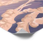 Heavenly Snowboarding Travel Poster ポスター (角)