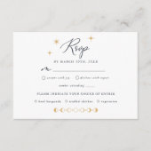 Heavenly Sun, Moon, and Star RSVP Card エンクロージャーカード (正面)