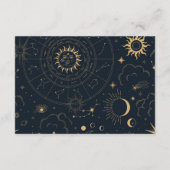 Heavenly Sun, Moon, and Star RSVP Card エンクロージャーカード (裏面)