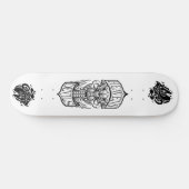 Heavens Devils – Skull Biker Skateboard Deck スケートボード (横)