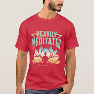Heavily Meditated Yoga Scoop friends Tシャツ