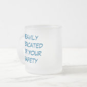 HeavilyMedicatedForあなたの安全、重くMedica… フロストグラスマグカップ (正面左)