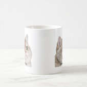 Heavy Breathing Cat Meme Heavy Metal Rocker コーヒーマグカップ (中央)