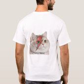 Heavy Breathing Cat Meme Heavy Metal Rocker Tシャツ (裏面)