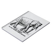 Heavy Cross-Hatched Elephant ノートブック (左側)