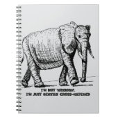 Heavy Cross-Hatched Elephant ノートブック (正面)