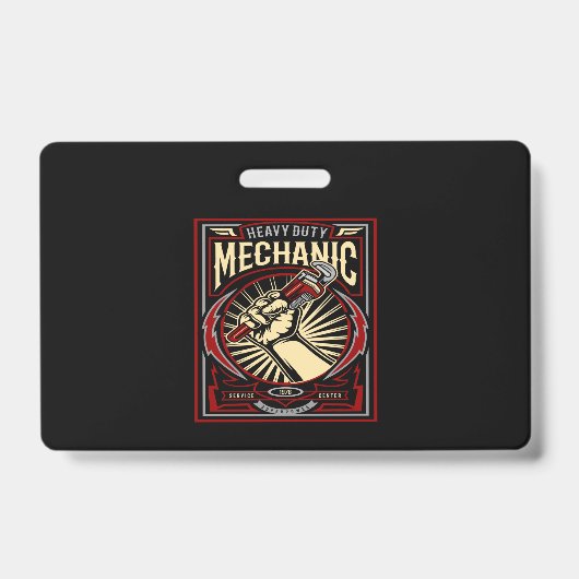 heavy duty mechanic バッジ (正面)