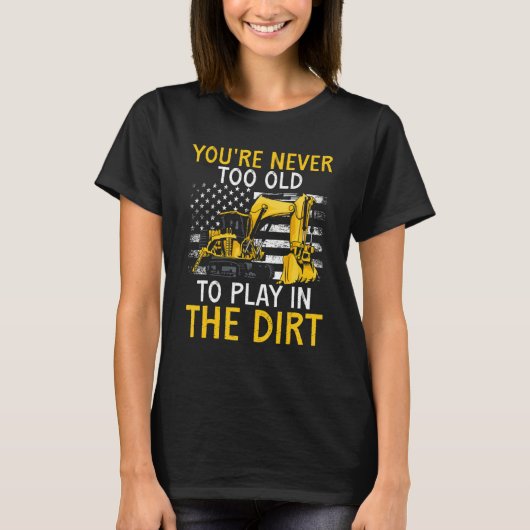 Heavy Equipment Operator Backhoe Operator Men 7 Tシャツ (正面)