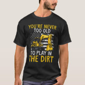 Heavy Equipment Operator Backhoe Operator Men 7 Tシャツ (正面)